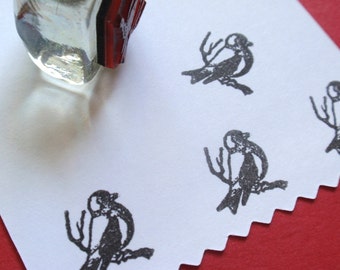 Little Bird Rubber Stamp - Handmade by BlossomStamps