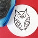 Owl Rubber Stamp Photopolymer - Handmade by Blossom Stamps