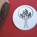 Modern Tree Rubber Stamp Photopolymer - Handmade by BlossomStamps