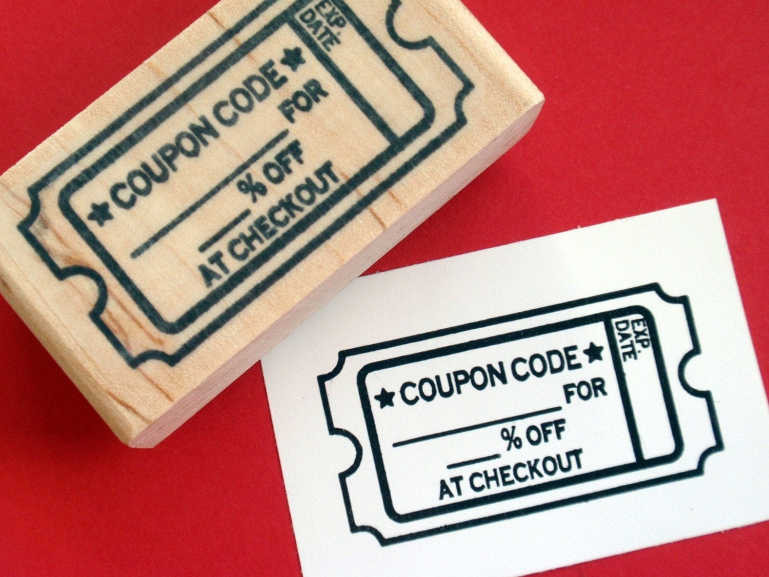 Coupon code. Umbrella stamp Sunglasses ticket Tissues.