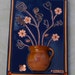 Copper, Flowers, Pottery Art in Resin