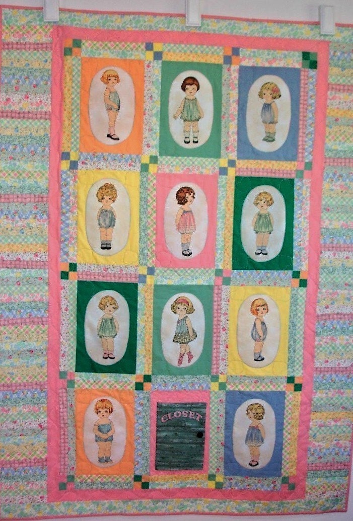 KIT TO MAKE PAPER DOLL QUILT from WINDHAM FABRIC AND FREE