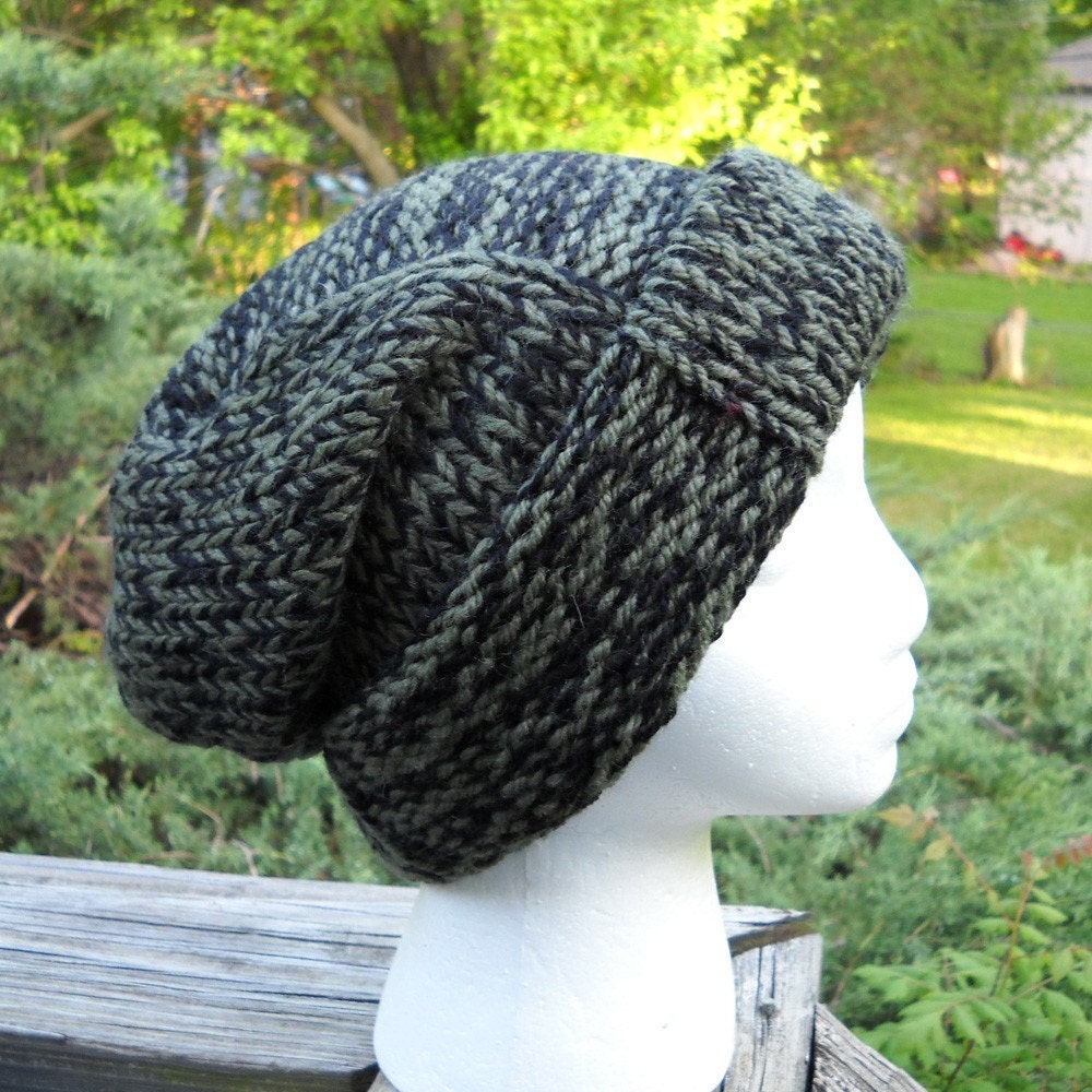 Cammo Tweed Knit Stocking Cap Hat style like Scotty wore in