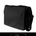 Minus messenger plus bag in black Italian twill