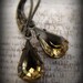Reserved - Glam Allure - Light Smokey Topaz - Vintage Jewel Earrings