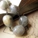 Labradorite Stone Nuggets and Gunmetal Necklace, Pebbles