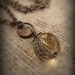 Copper Light ...Champagne Gold glass and copper necklace