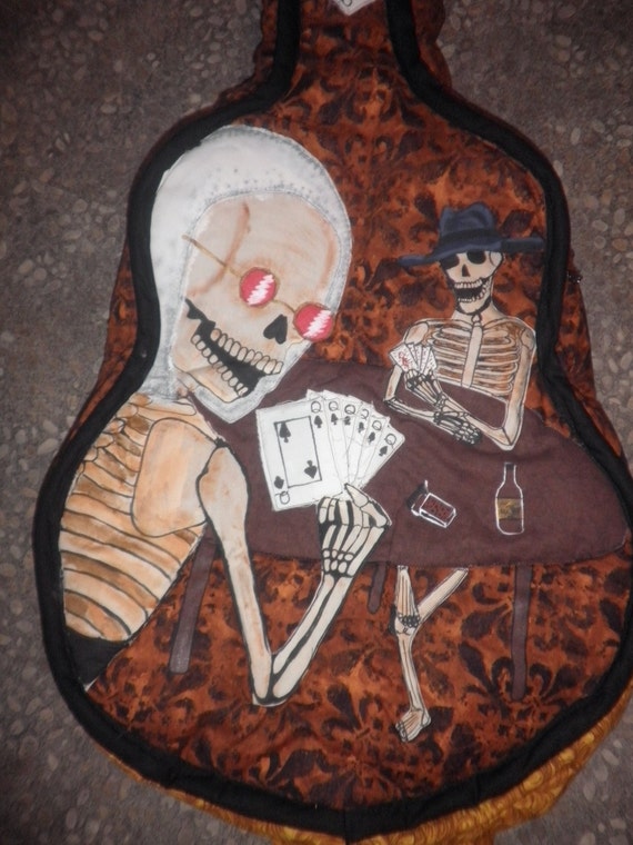 Custom Handmade guitar gig bag soft body case backpack style