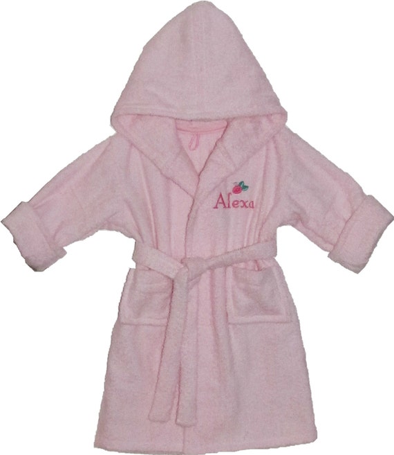 Personalized Handmade baby bathrobes.