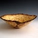 Small Natural Bark Edge Oak Wood Turned Bowl