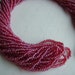 One hank of Czech Transparent Luster Ruby seed beads - 0115 size 11