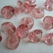 10 pieces of Czech 3 petal flower beads in Dusty Rose color -- 10x12 mm