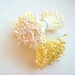 Reserve for BeauMelange only -- 3 bundles of Floral Stamen with Double Sided Matte Tiny Tips -- Winter White