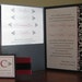 Damask Wedding Invitation Pocket Fold Classic Black White & Red Elegance - Sample (RACHEL)