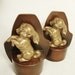 vintage bookends nuarts pekinese dog