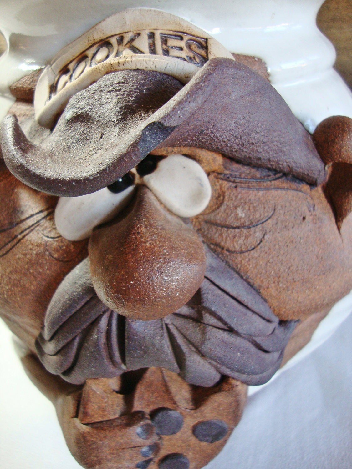 mahon made funny face cookie jar