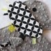 Elephant Lovey Blanket with Your Choice of Ribbon Colors - MADE TO ORDER