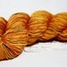 Orange Julious--hand dyed fingering weight yarn, BFL superwash, (465yds/100gm)