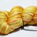 Summer Sun--hand dyed sock weight yarn, merino and silk, (437yds/100gm)