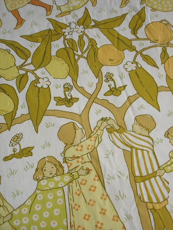 oranges and lemons fabric Sanderson vintage unknown