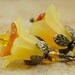 Flower Jewelry. Beaded Earrings. Yellow Flower Earrings. Beaded Earrings. Italy Earrings in Yellow