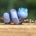 Periwinkle Snake Big Hole Lampwork Bead