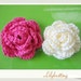 PATTERN in PDF -- crocheted flower applique, Motify, Rose Flower -- Flower 30