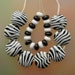 Zebra Beads - Handmade Lampwork Set (SRA)