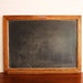 Vintage National School Slate Company slate chalkboard with wooden frame