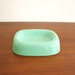 Turquoise blue ceramic soap dish