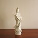 Vintage white porcelain Asian figure, blanc de chine girl