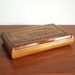 Vintage wooden box with lid made in Western Germany