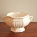 Vintage white ceramic planter