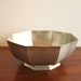 Vintage octogon-shaped pewter footed bowl, Gorham Pewter