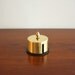 Vintage brass stamp dispenser, desktop stamp holder