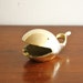 Vintage brass whale dish, ashtray