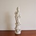 Vintage white porcelain Asian figure, blanc de chine girl