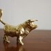 Vintage brass bull