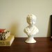 Ceramic little boy bust, vintage head statue