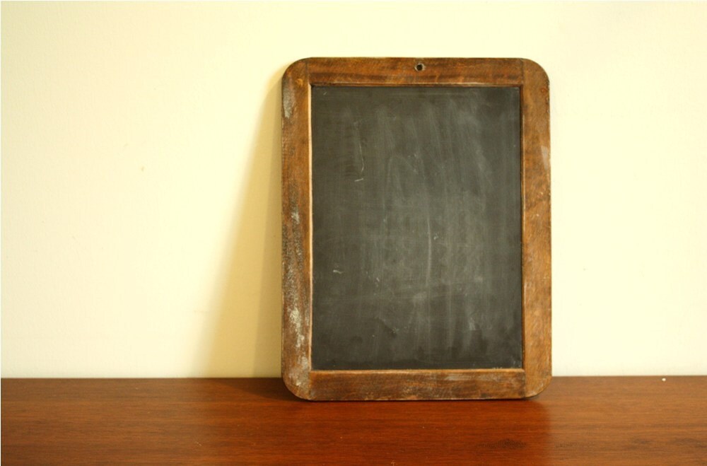 Small vintage schoolhouse chalkboard by highstreetmarket on Etsy