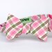 black friday/cyber monday sale-freestyle bow tie in pink and green plaid