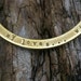 Custom listing for Jean Hair Personalized Bangle Bracelet - OCTAVIA Antiqued Brass Bangle PERSONALIZED