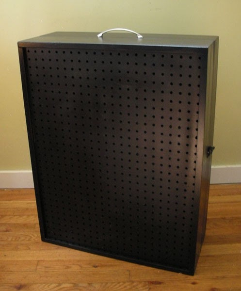 SASYXDC 4 Panel Pegboard Freestanding 5 FT Portable Display Board Organizer For Craft Show Jewelry Wooden Folding Privacy Screen Room Divider