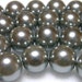 50 Silver Black Pearls in 8mm