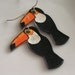 Toucan shrink plastic earrings