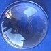 Paperweight 3 inch Clear Recessed Glass Round 80mm
