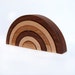 organic NIMBLE NESTER STACKING ARCHES - natural wooden balancing nesting educational set
