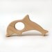 natural toy Dolphin Teether Toy wooden teether baby toy