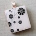 Scrabble Tile Art Pendant - WHIMSY BLOOMS NO 2
