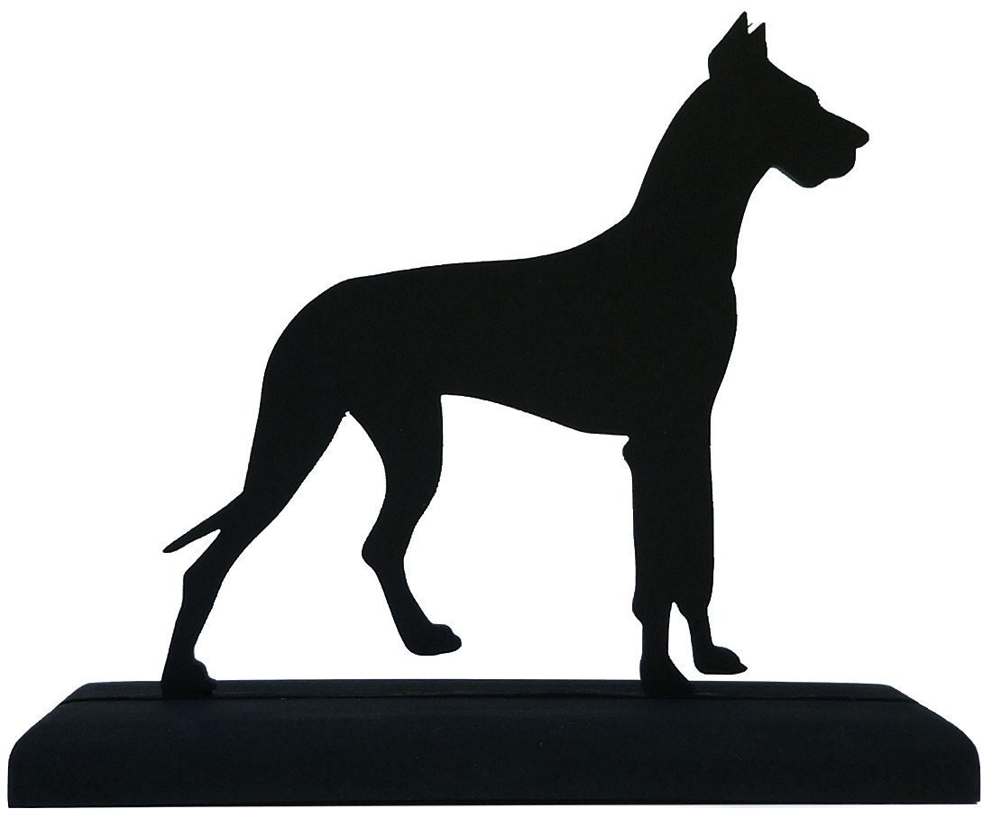 Great Dane Dog Handmade Wood Display Silhouette Decoration